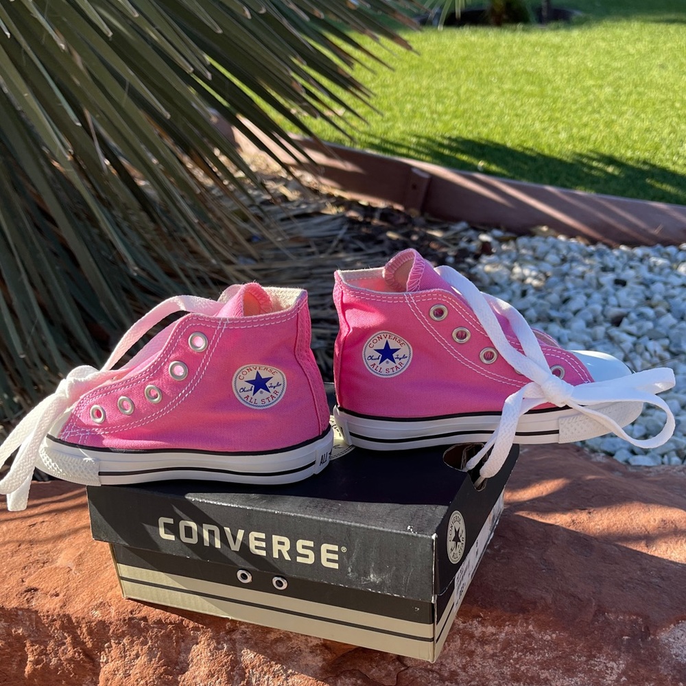 6c Toddler Pink Converse All Start New